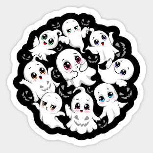 Baby Ghosts Spooky Cute Halloween Mood Sticker